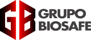 Logo Vermelha sob fundo transparente do Grupo Biosafe